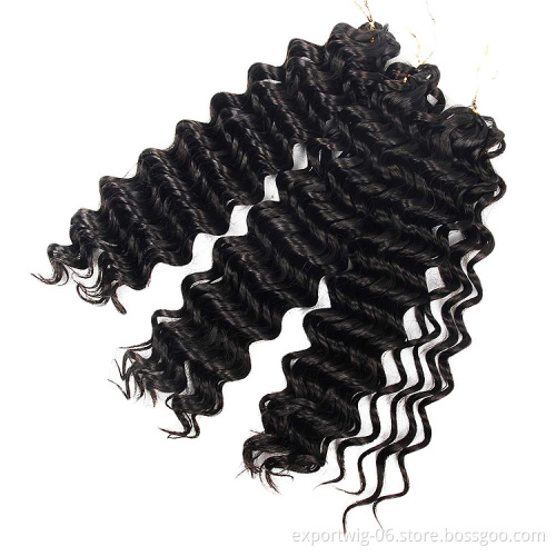 body wave Soft crochet braid Synthetic Hair Wavy Extensions Curly Synthetic Hair pack bundles